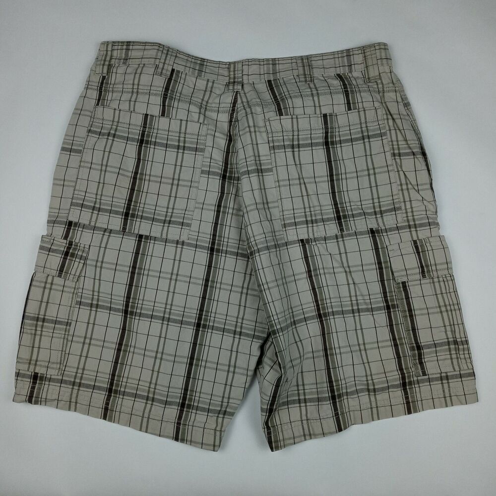 WRANGLER Plaid Shorts Cargo Pockets Men's Size 36 - Picture 4 of 7